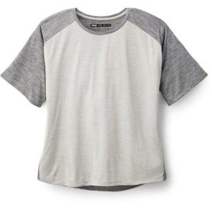 REI Co-op Active Pursuits‎ T Shirt Men Size Small Gray And White Reflective